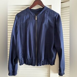 Navy Blue Women's Bomber Jacket